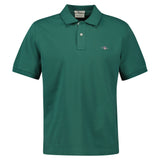 GANT Herren Poloshirt - REGULAR SHIELD, Kurzarm, Knopfleiste, Pique, Stickerei
