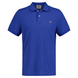 GANT Herren Poloshirt - REGULAR SHIELD, Kurzarm, Knopfleiste, Pique, Stickerei