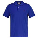 GANT Herren Poloshirt - REGULAR SHIELD, Kurzarm, Knopfleiste, Pique, Stickerei