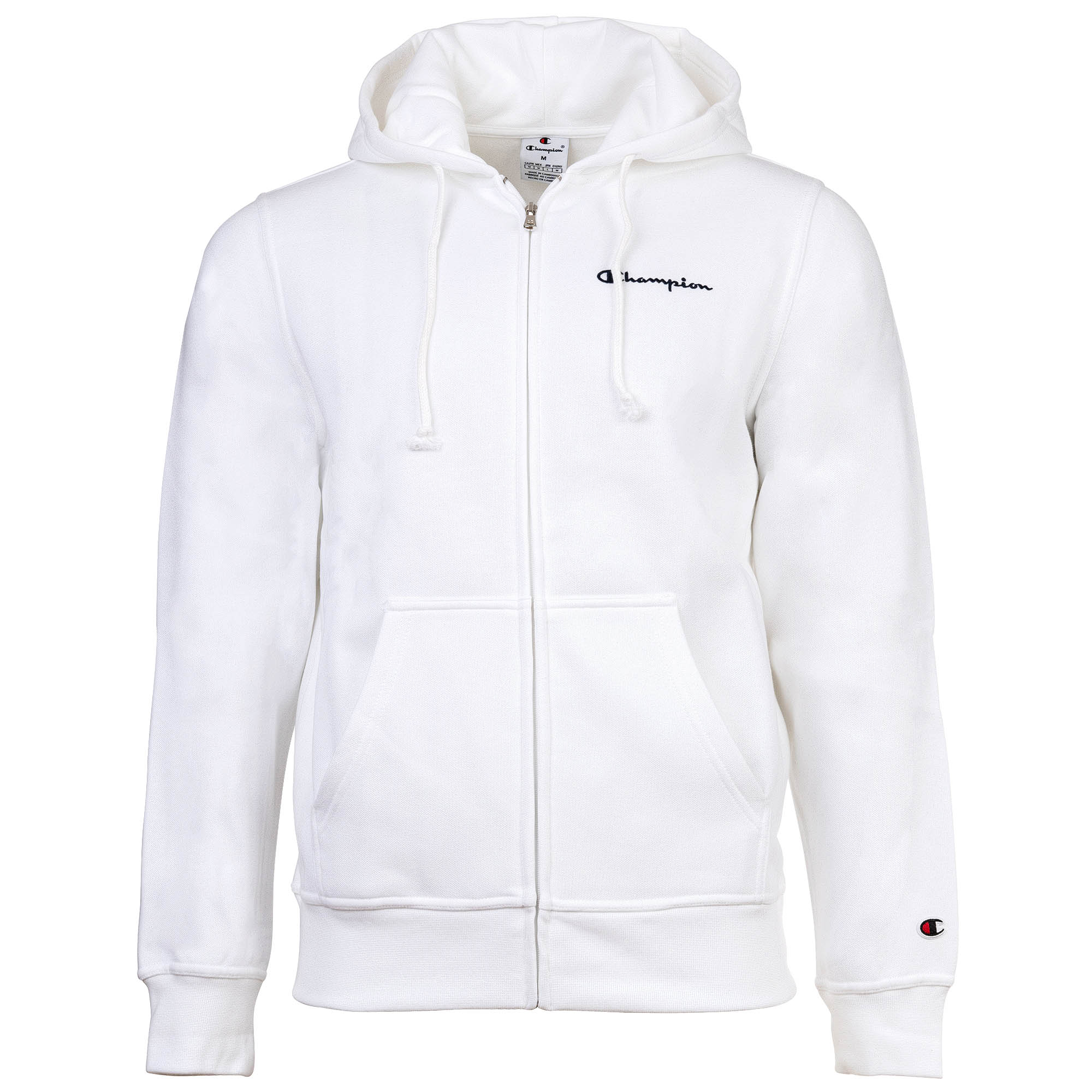 Champion Herren Sweatjacke mit Kapuze - Full Zip Hoodie Sweatshirt, Heavy Soft, Fleece, gesticktes Logo