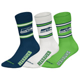 NFL Unisex Socken, 3er Pack - NFL Teams, 3Pack Crew Socks, Football, Logo, Baumwollmischung