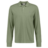 GANT Herren Poloshirt - REGULAR SHIELD LONGSLEEVE PIQUE RUGGER, Langarm, Logo