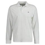 GANT Herren Poloshirt - REGULAR SHIELD LONGSLEEVE PIQUE RUGGER, Langarm, Logo