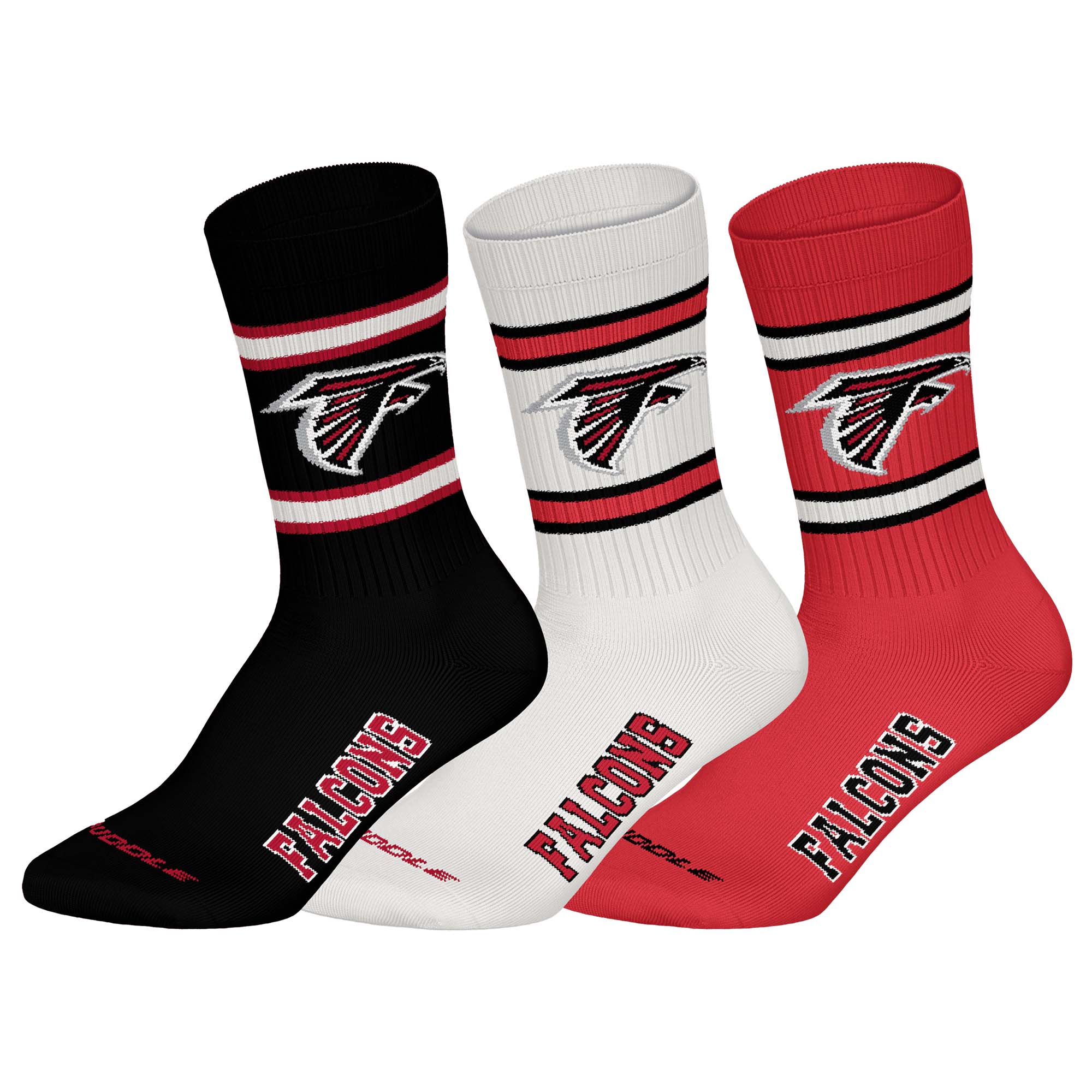 NFL Unisex Socken, 3er Pack - NFL Teams, 3Pack Crew Socks, Football, Logo, Baumwollmischung