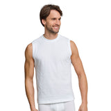 SCHIESSER Herren Unterhemden, 4er Pack - "Essentials", Muscleshirt, Rundhals, Baumwolle