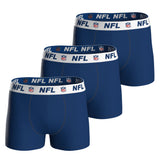 NFL Herren Boxershorts, 3er Pack - NFL Shield 3Pack Boxers, Baumwoll-Stretch, Logobund