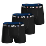 NFL Herren Boxershorts, 3er Pack - NFL Shield 3Pack Boxers, Baumwoll-Stretch, Logobund