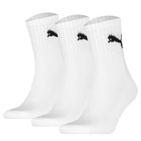 PUMA Unisex Sportsocken, 3 Paar - Short Crew Socks, Tennissocken, einfarbig