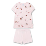 Sanetta Mädchen Schlafanzug - kurz, Kids, Pyjama, Baumwolle, Motiv