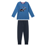 Sanetta Jungen Schlafanzug, lang - Kids, Polizei, Single Jersey