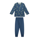 Sanetta Jungen Schlafanzug, lang - Kids, Krokodil, Pyjama, Single Jersey