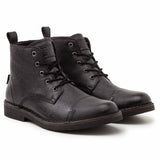 Levi's Herren Stiefel - Track, Stiefeletten, Boots, Leder, Logo, Schnürung, einfarbig