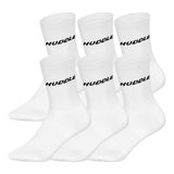 HUDDLE Unisex Socken, 6er Pack - Basic, Logo, Crew, Sportsocken, einfarbig