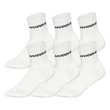 HUDDLE Unisex Socken, 6er Pack - Basic, Logo, Short Crew, Sportsocken, einfarbig