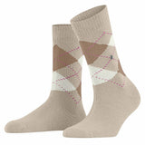 Burlington Damen Socken WHITBY - Kurzstrumpf, Rautenmuster, Onesize, 36-41