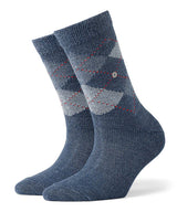 Burlington Damen Socken WHITBY - Kurzstrumpf, Rautenmuster, Onesize, 36-41
