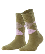 Burlington Damen Socken WHITBY - Kurzstrumpf, Rautenmuster, Onesize, 36-41