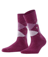 Burlington Damen Socken WHITBY - Kurzstrumpf, Rautenmuster, Onesize, 36-41