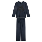 Sanetta Jungen Schlafanzug, lang -  Teens, Shark Zone, Pyjama, Single Jersey, Baumwolle