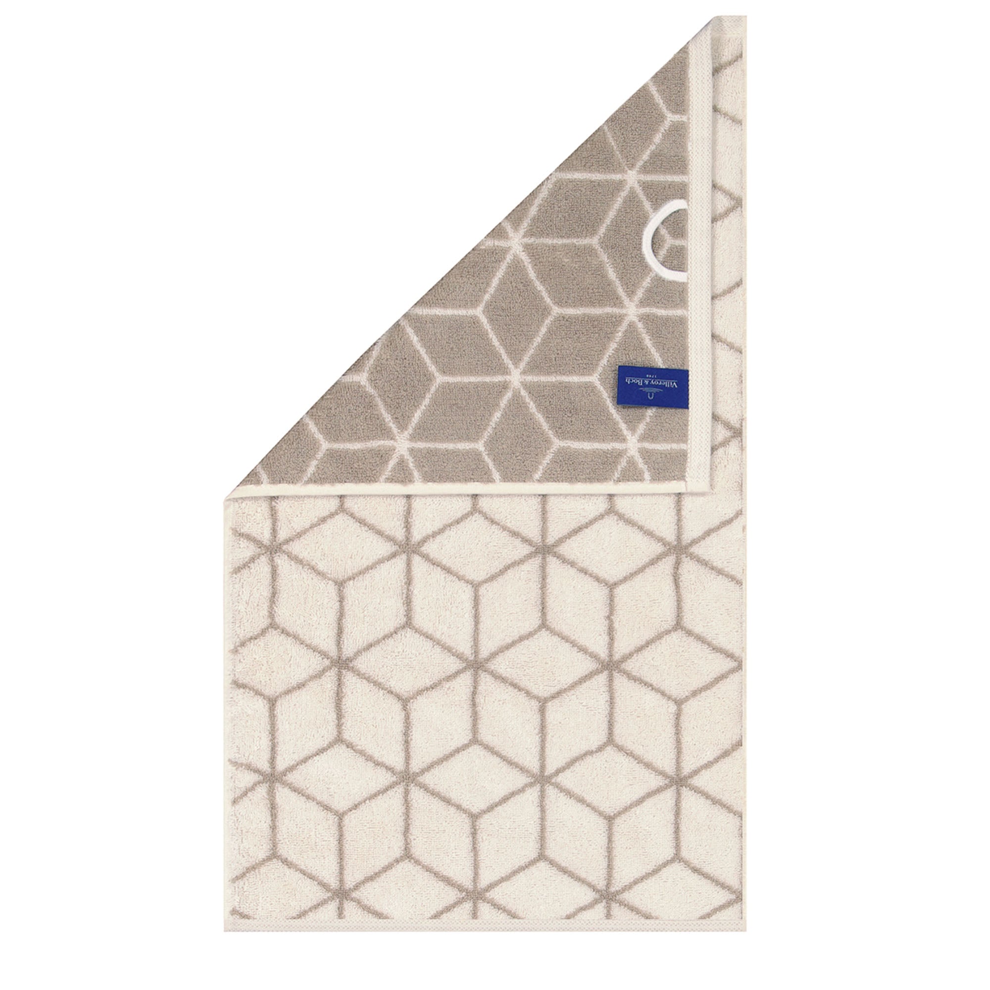 Villeroy & Boch Gästetuch - Carré, Walkfrottier, gemustert, Handtuch, Baumwolle