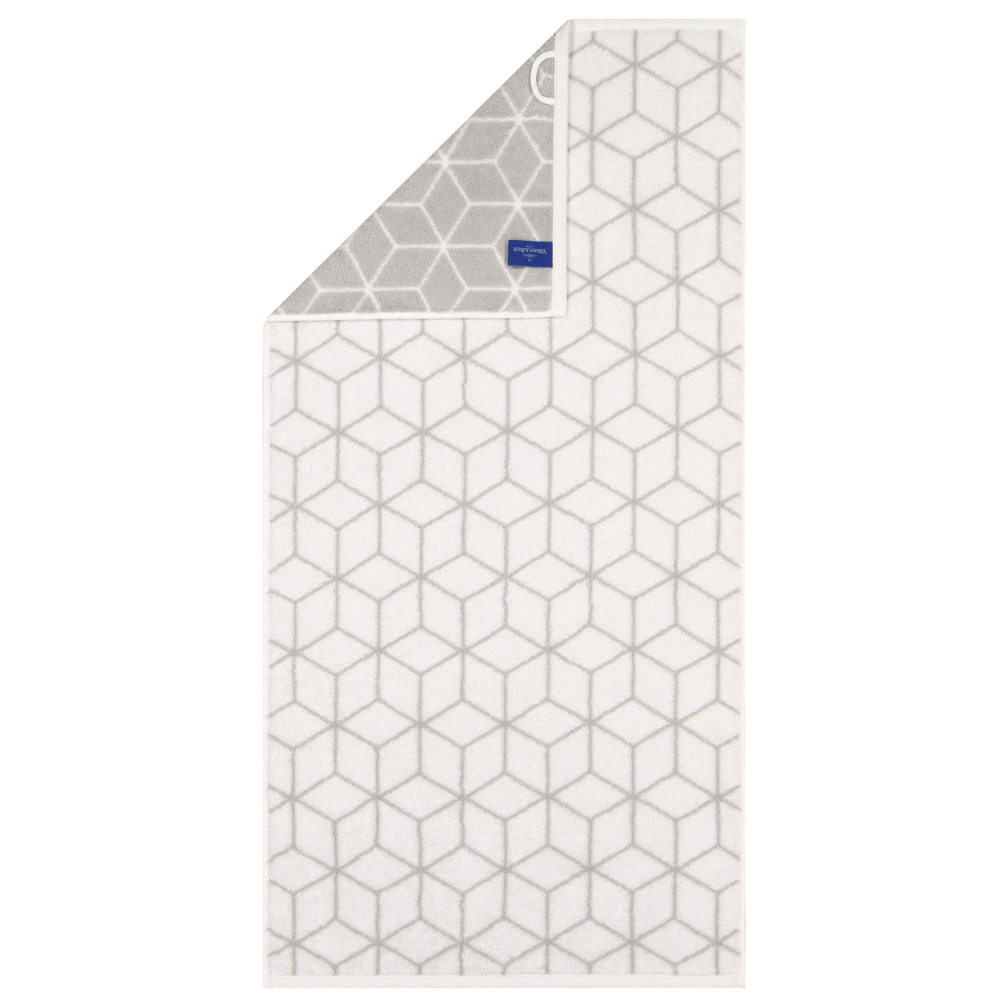 Villeroy & Boch Handtuch - Carré, Walkfrottier, gemustert, Handtuch, Baumwolle