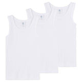 Sanetta Jungen Unterhemden 3er Pack - Tank Top, Basic, Organic Cotton, einfarbig