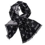 JOOP! Herren Schal mit Modal und Wolle - Feris, Webschal, Cornflower, 180x40cm