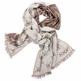 JOOP! Herren Schal mit Modal und Wolle - Feris, Webschal, Cornflower, 180x40cm