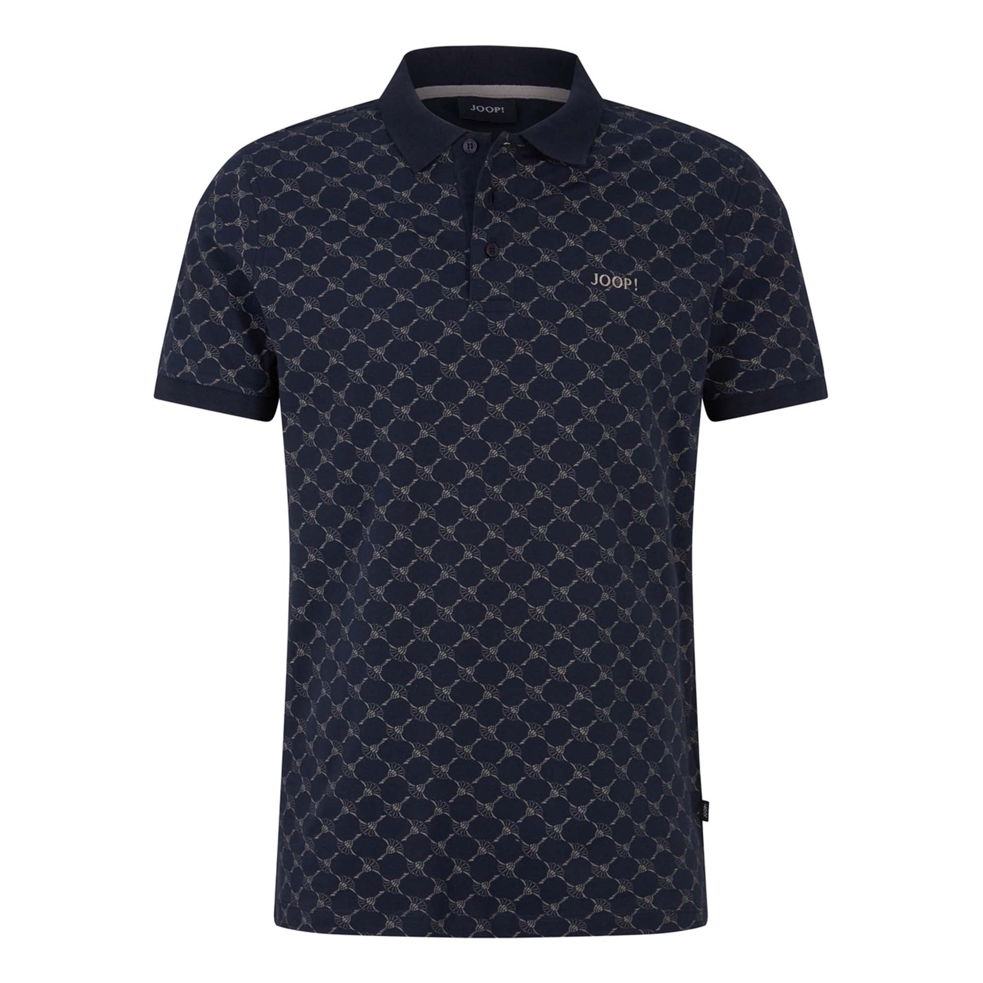 JOOP! men's polo shirt - JJ-42Paigam, Pique, Cotton Stretch, Cornflower Print
