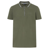 JOOP! JEANS Herren Poloshirt - Adam, Pique, Reißverschluss, Stretch, Kontraststreifen