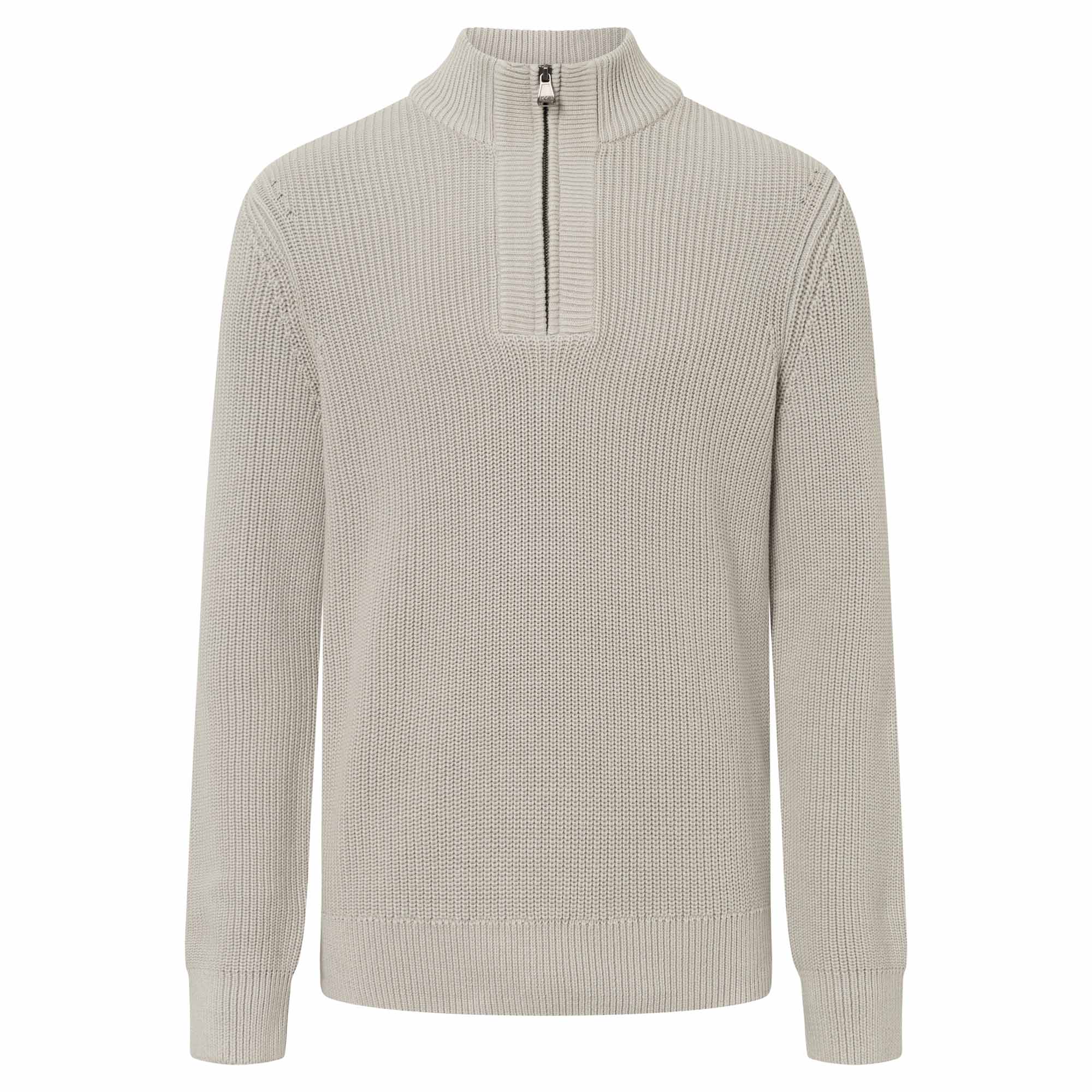 JOOP! JEANS Herren Strickpullover mit Troyer-Zip - Henrio, Zipjacke, Stehkragen, Reißverschluss