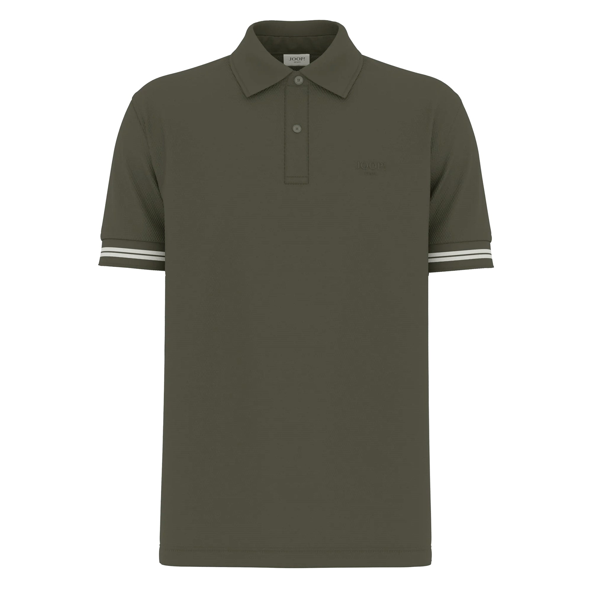 JOOP! JEANS Herren Poloshirt -  Amare, Polokragen, Streifen-Details, Baumwollmischung