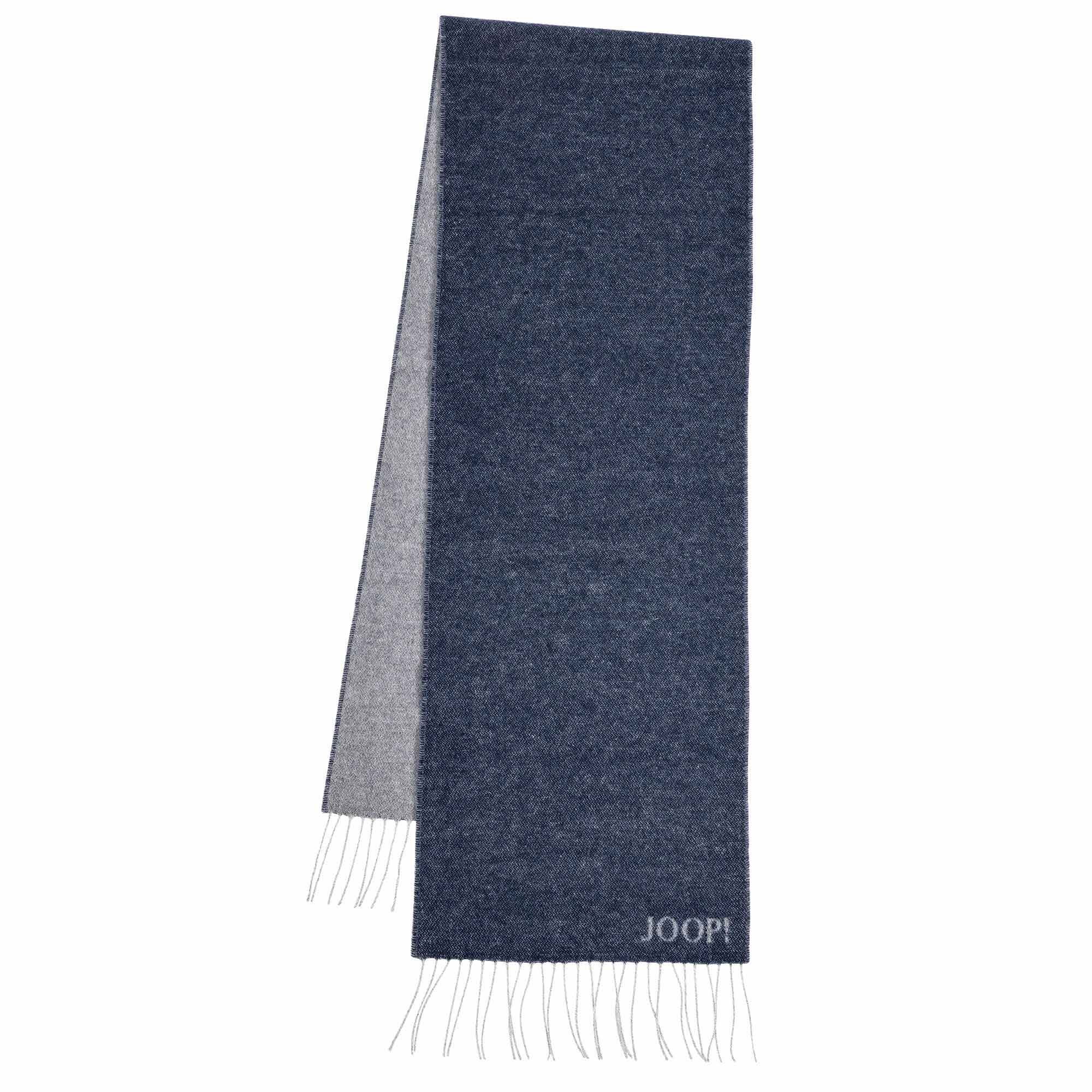 JOOP! Herren Schal mit Wolle - Larson, Wendeschal, Logo