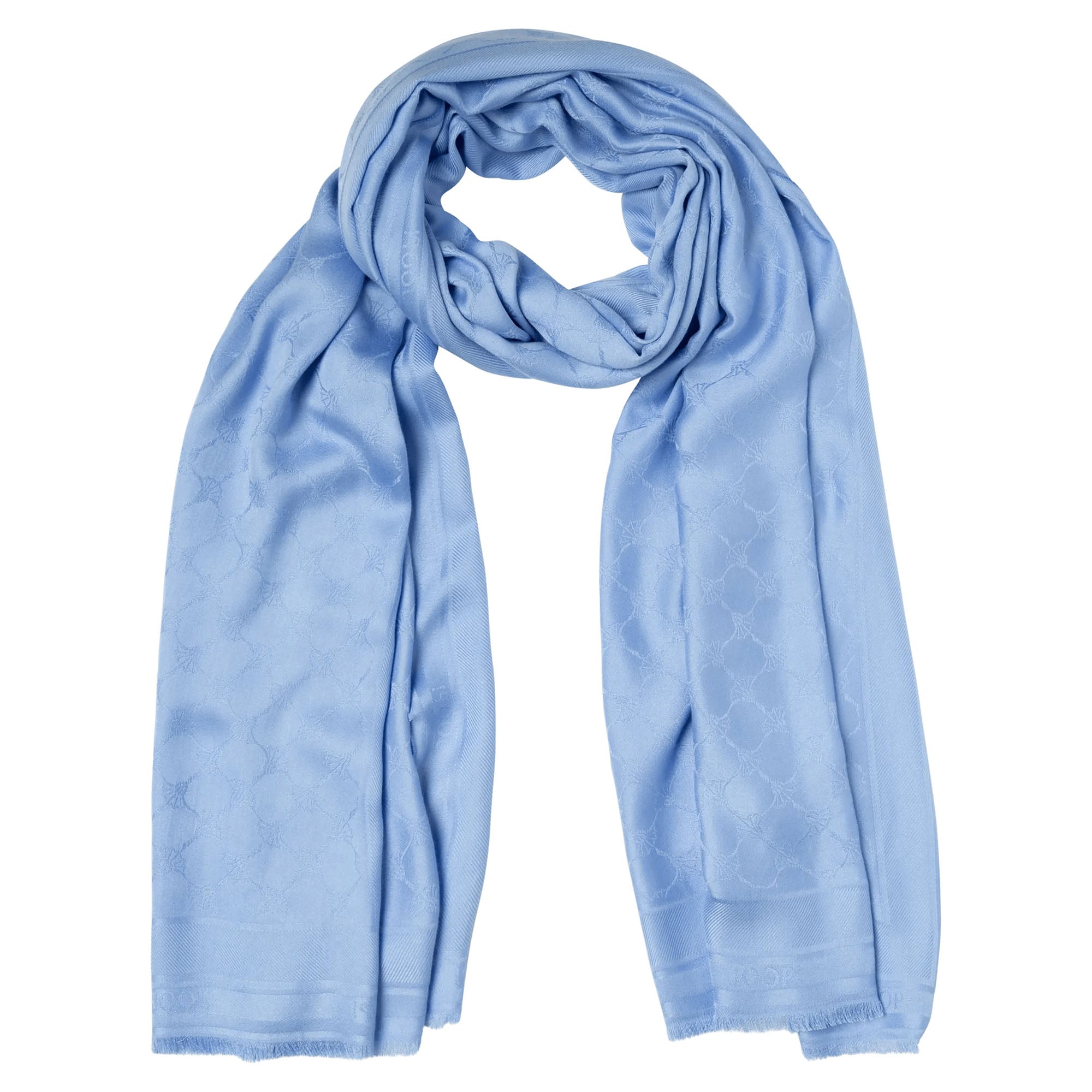 JOOP! Damen Schal - Agota, Webschal, Tuch, dünner Schal, Modal, Cornflower