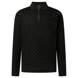 JOOP! Herren Poloshirt, langarm - Varlon, Polokragen, Cornflower-Allover, Baumwolle