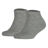 TOMMY HILFIGER children's sneaker socks, pack of 2 - Teen, TH, cotton, plain, 23-42