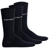 EMPORIO ARMANI Herren Socken, 3er Pack - CASUAL COTTON, Kurzsocken, One Size