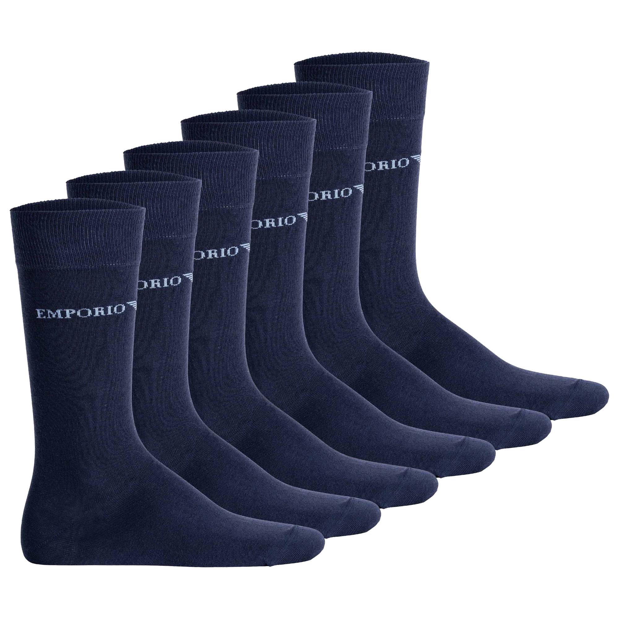 EMPORIO ARMANI Herren Socken, 6er Pack - CASUAL COTTON, Kurzsocken, One Size