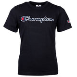 Champion Kinder Unisex T-Shirt - Crewneck, Rundhals, Cotton, großes Logo, einfarbig