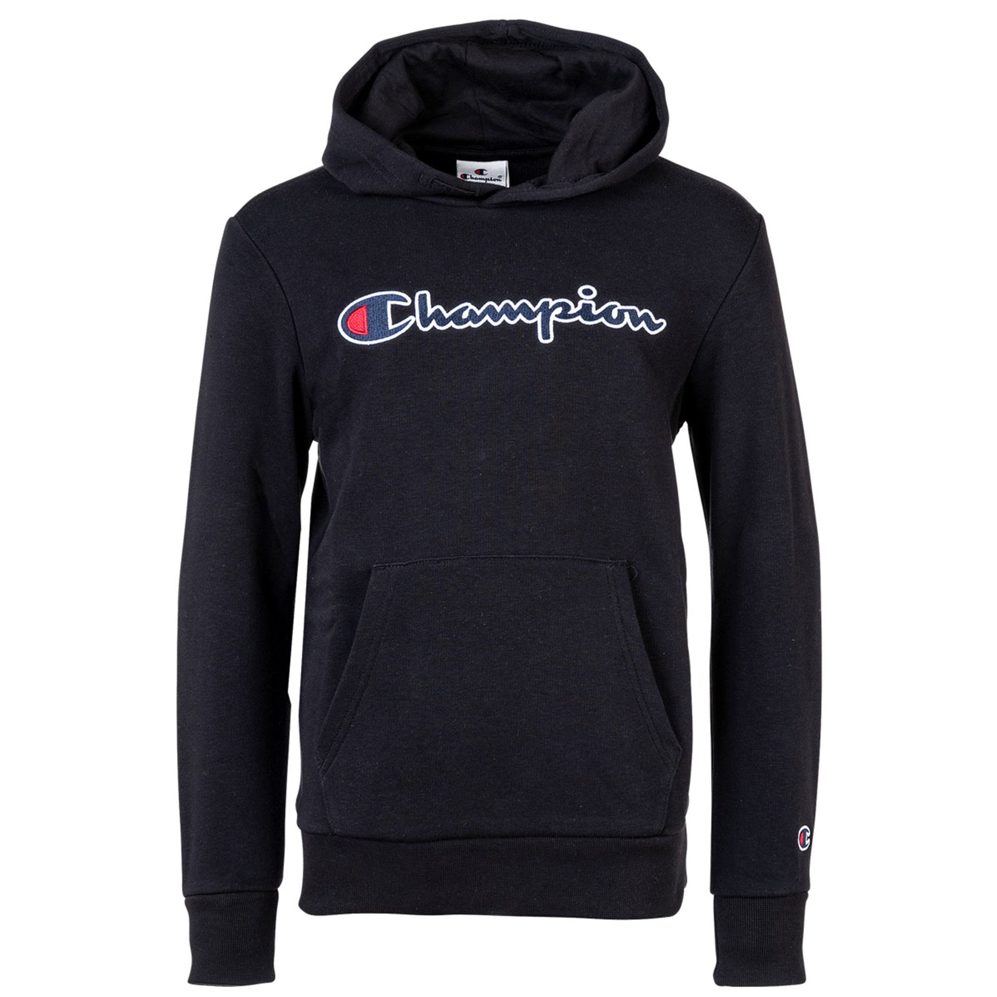 Champion Kids Unisex Hoodie - Sweater, Cotton, Hood, Pocket, Logo, Solid Color