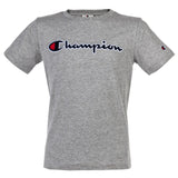 Champion Kinder Unisex T-Shirt - Oberteil, Rundhals, Baumwolle, Logo, einfarbig