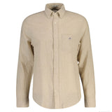 GANT Herren Hemd - Regular Cotton Linen Shirt, Leinen-Baumwoll-Mix, einfarbig