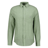 GANT Herren Hemd - Regular Cotton Linen Shirt, Leinen-Baumwoll-Mix, einfarbig