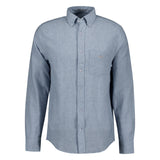 GANT Herren Hemd - Regular Cotton Linen Shirt, Leinen-Baumwoll-Mix, einfarbig