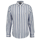 GANT Herren Hemd - Regular Cotton Linen Stripe Shirt, Leinen-Baumwoll-Mix, gestreift