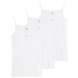 Sanetta Mädchen Unterhemden 3er Pack - Basic Shirt mit Herzmotiv, Organic Cotton (Bio)