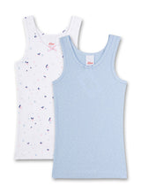 s.Oliver Mädchen Unterhemd 2er Pack - Shirt ohne Arme, Hemd, Feinripp, Cotton Stretch