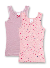 s.Oliver Mädchen Unterhemd 2er Pack - Shirt ohne Arme, Hemd, Feinripp, Cotton Stretch