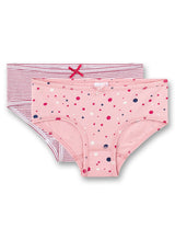 s.Oliver Mädchen 2er Pack Hipslip - Slip, Unterhose, Brief, Cotton Stretch, uni