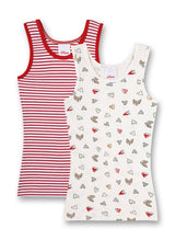 s.Oliver Mädchen Unterhemd 2er Pack - Shirt ohne Arme, Hemd, Feinripp, Cotton Stretch